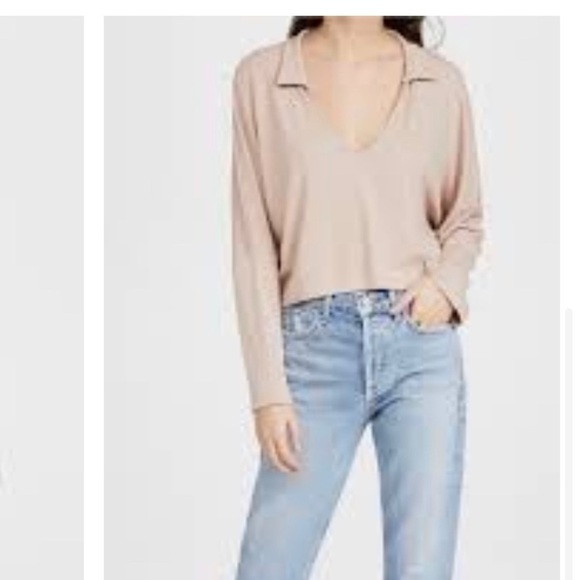 NWT LNA REVOLVE CROPPED CAPE TOP IN NUDE - M - Picture 8 of 12